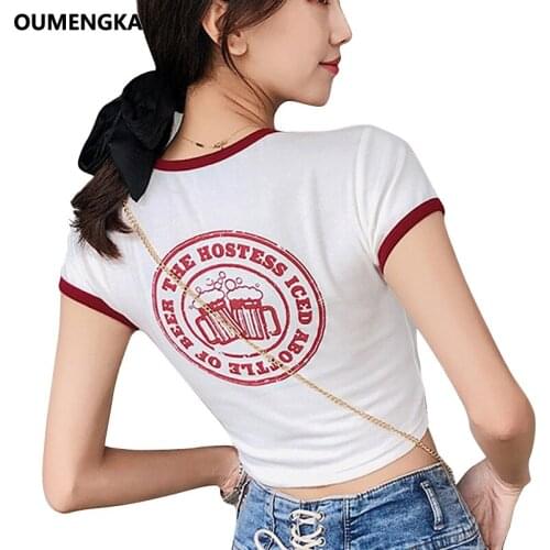 Best Sell O-Neck Casual Crop Top Ladies Short Sleeve Cotton T Shirt Short Tees Basic Stretch Women Slim T-shirts Harajuku