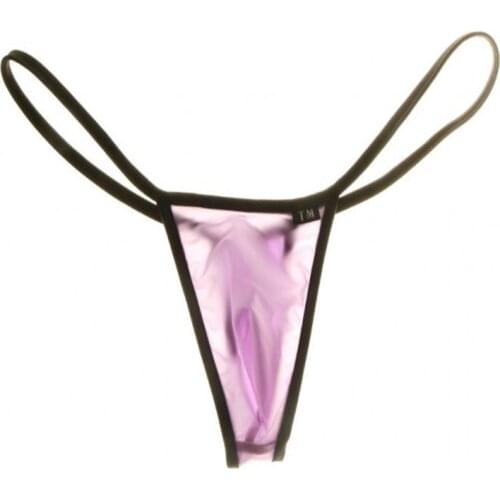 Acebal Cers gay mens underwear Jockstrap thong underwear mens Cueca underwear thin belt translucent ultra low waist thong