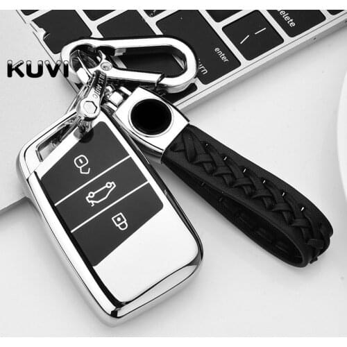 New Soft TPU Car Remote Key Case Cover Holder Shell Fob For Volkswagen VW Magotan Passat B8 Golf For Skoda Superb A7 Accessories