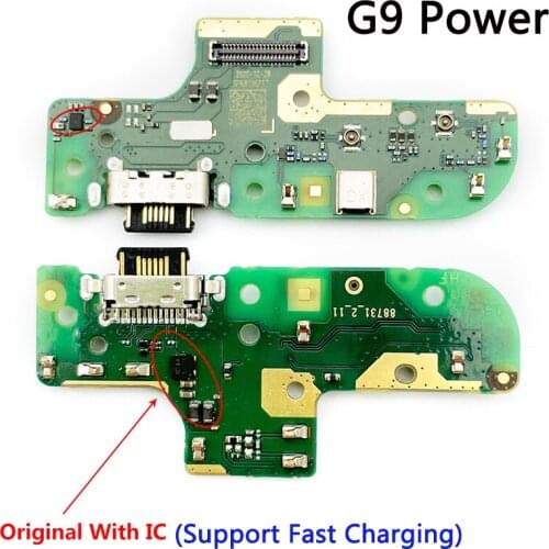 Original New USB Charging Connector Flex Cable With Mic Microphone Mobile Phone Parts For Moto G9 Power