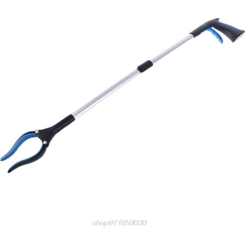 Foldable Long Trash Clamps Grab Pick Up Tool Curved Handle Garbage Clip Portable Pickup Tool J18 21 Dropshipping