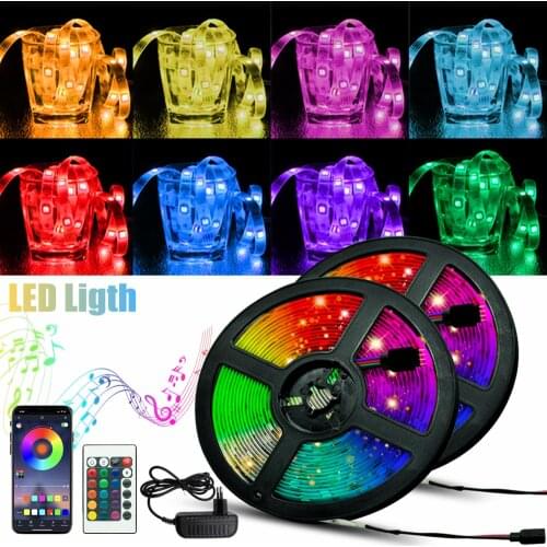 LED Strips Waterproof Light 5050 2835 Flexible Ribbon Lamp For Christmas Decoration Lighting Bluetooth Infrared Control Light