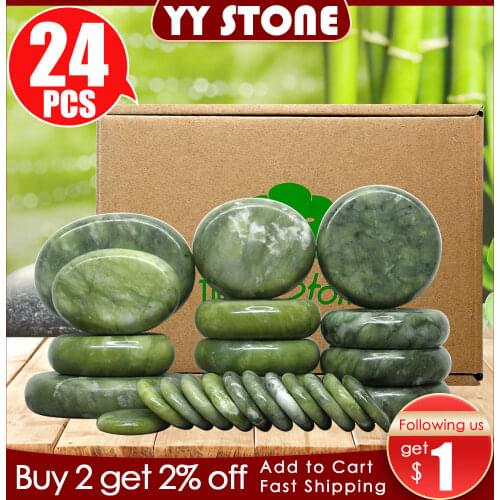 Tontin Jade glaze hot stone massage Set massager back massageador Health Care stones for massage spine basalt lava stone spa