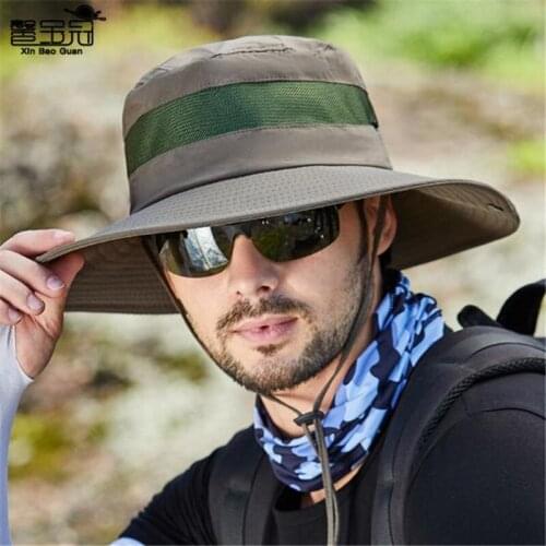 Unisex Sun Hat Summer Fisherman Cap Sports Hat Boonie Hat UV-protection Outdoor Hiking Cap XBG-9090
