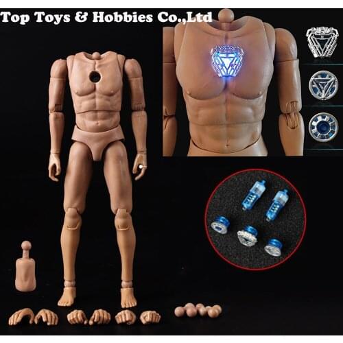 IN stock 1/6 Scale Male Body model ST020 body with Nano reactor /AT027/AT020 Durable Muscular Body figure
