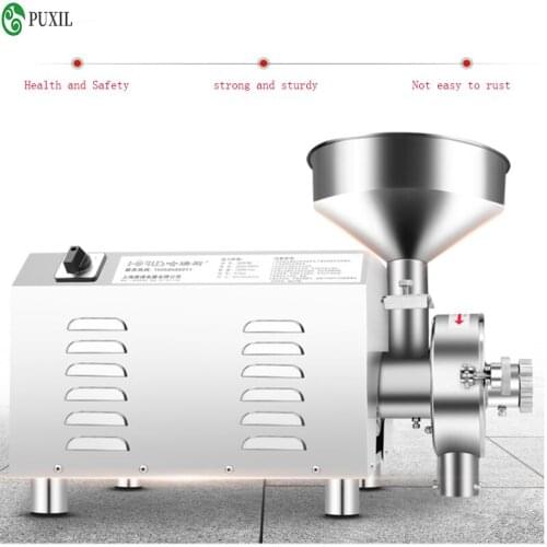 High Quality 3000W Electric Stainless Steel Grain Grinder Wheat Grain Grinding Machine Commercial Herb Medicine Sprayer Type