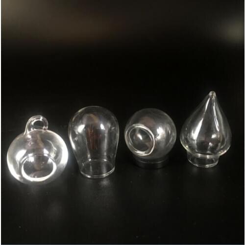 10pieces/lot 25*30mm Micro Landscape Ecological Glass Bottle Glass Pots jewelry Glass Bottle jars Moss DIY Glass globe pendant