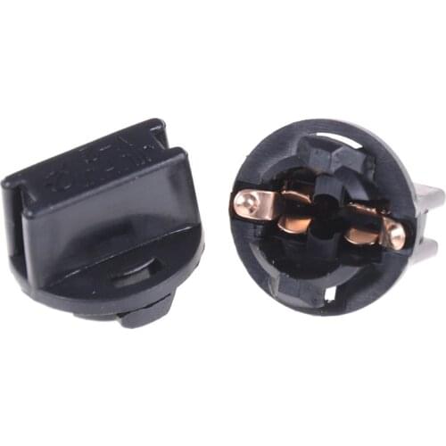 10PCS T10 Socket Dashboard Instrument Panel Socket T10 W5W 168 192 194 Twist Lock Wedge Bases Lamp Dash Bulb Plug black
