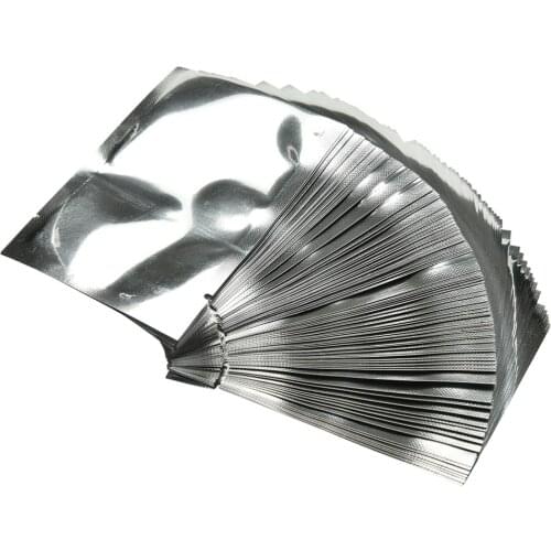 100 Pcs New 7*10 cm Silver Aluminum Foil Mylar Bag Vacuum Bag Sealer Food Storage Package Excellent Quality