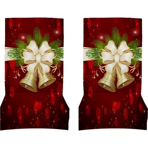 2Pcs Christmas Chair Cover Chair Protective Cover Xmas Chair Cover Chair Decoration for Christmas Party