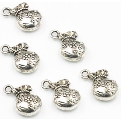 Tibetan Silver-color 30pcs Wholesale Price Bag 10x17mm Spacer Beads for Bracelet Necklace DIY Jewelry Making Accessories A301