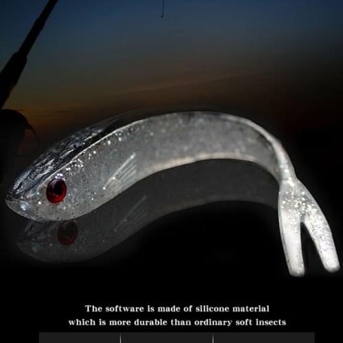 5pcs/lot Soft Lure Silicone Artificial Worm Soft Bait Fish Wobblers Bass Carp Flying Fishing Lure