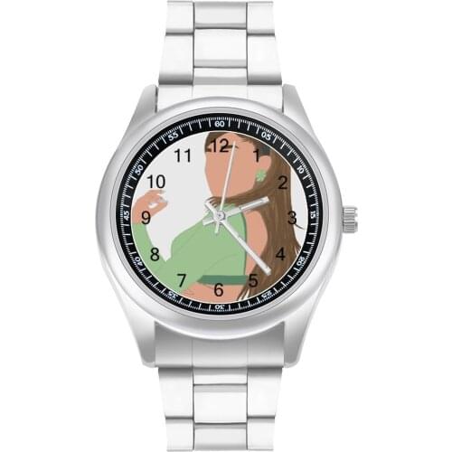 Ariana Grande Quartz Watch Sport Silent Wrist Watch Stainless Design Wideband Woman Wristwatch