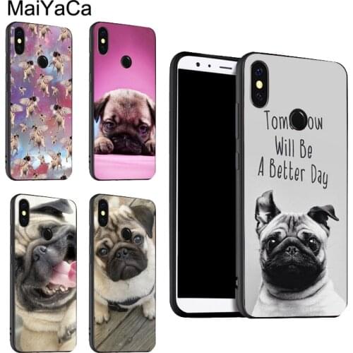 CUTE PUPPY PUG DOG MOPS Case For Xiaomi Redmi Note 10 Pro 7 8 Pro 8T 9S Note 9 Pro Cover For Redmi 9 9T 9C 9A 8A