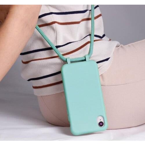 Candy Strap Case For iPhone 12 Pro 11Pro Max X XR XS Max 6 6S 7 8 Plus Lanyard Necklace Cross Shoulder Bag For iPhone 12 Pro Max