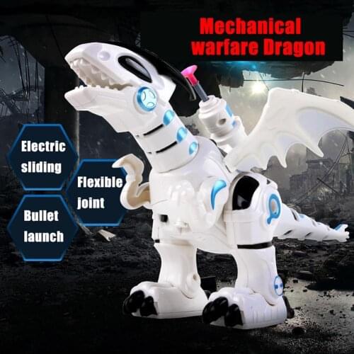Electric Walking Dinosaur Battle Dragon with Light Sound Interactive Kids Toy