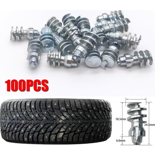 Factory Carbide Screw Tire Studs Wheel Tyres Snow Chains Studs JX180/500pcs with 2pcs install tool