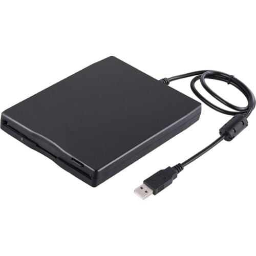 Hannord Portable 3.5inch Mobile USB Floppy Disk Drive 1.44M External Diskette FDD for Laptop Computer PC USB Drive Plug and Play