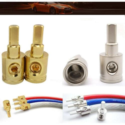 2PC - Power and Ground 1/0 Gauge To 4 Gauge Pin AWG Power Wire Reducer Car Audio Amp