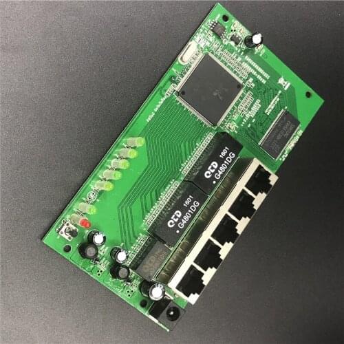 5 port Gigabit router module 10/100/1000M distribution box 5-port mini router modules OEM wired router module PCBA with RJ45
