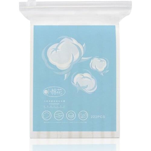 222pcs Disposable Double-Sided 3 Layer Cotton Pads Wipes Soft Makeup Remover Pads Facial Cleansing Paper Make Up Tools