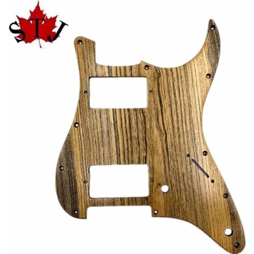 1PCS Hand made Solid Ailanthus wood Pickguard HH