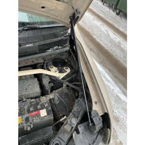 For Nissan Cube Z12 2008-2019 Front Bonnet Hood Modify Gas Struts Carbon Fiber Spring Damper Lift Support Absorber