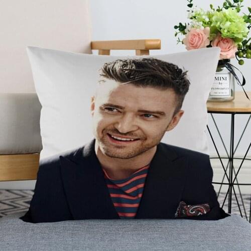 Nice Pillow Case Modern Home Decorative Justin Timberlake Pillowcase 35x35cm,40X40cm(one sides) For Living Room Pillow Cover