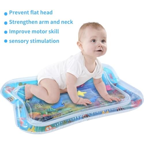 PVC Baby Inflatable Water Play Mat Infant Underwater World Baby Playmat Toddler Fun Activity Pad Perfect for Summer Use
