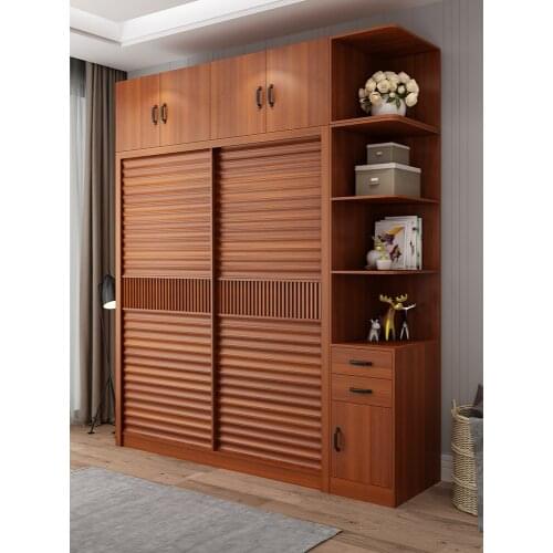 Push-pull, sliding, sliding wardrobe, household master bedroom integral combined wardrobe