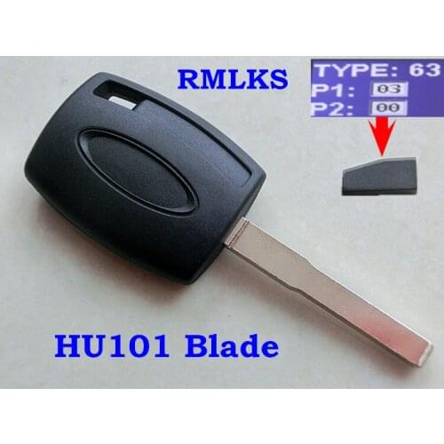 RMLKS 5pcs/lot New Uncut Replacement 80 Bit 4D63 Transponder Ignition Car Key Fit For Focus ID83 Transponder Chip Key