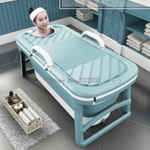 Adult Household Bath Bucket Thickened Foldable Adult Bath Bucket Childrens Thermal Bath Basin Childrens Bath Bucket Universal