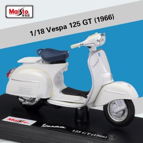 Welly 1:18 Diecast 125 GT 1966 High Simulator Motorcycle Bike Scooter Motorbike Alloy Metal Model