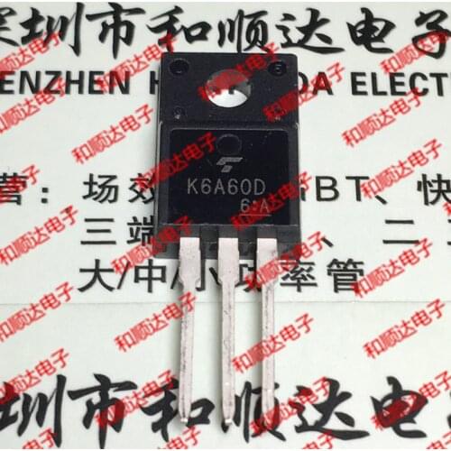 10pcs/lot K6A60D TK6A60D New stock TO-220F 600V 6A
