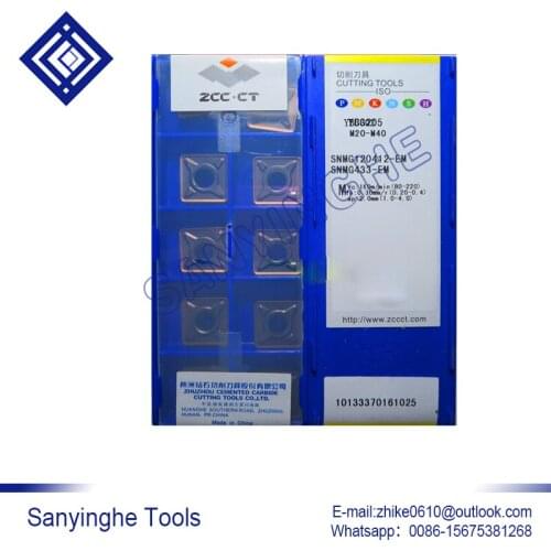 Free shipping high quality 10pcs/lots YBG205 SNMG120412-EM cnc carbide turning inserts