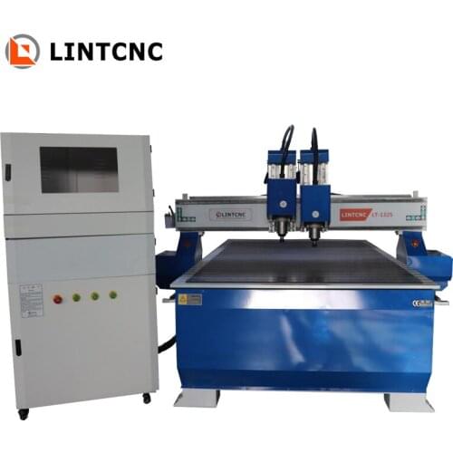 2 Spindles CNC Router 1313 1515 1325 2030 4 Axis 3D Woodworking Machine T-slot Table Carpenter Furniture Machine CNC For Sale