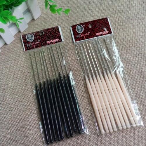 5PCs Soft Plastic Handled Metal Hook Crochet Hooks Needles Kit Knitting Needles For Weave Knitting DIY Accessories
