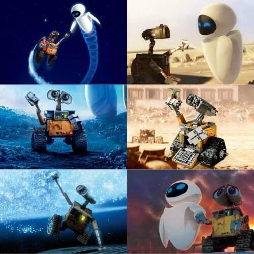 5D Disney Full Diamond Paintings Disney DIY WALL E DIY Diamond Cross Stitch Mosaic Embroidery Painting Decoration Gift