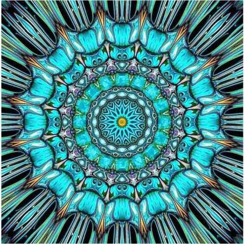 Abstract flower full square round Diamond painting set cross stitch needlework diy diamond embroidery Mandala