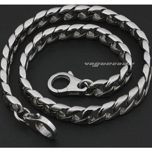 Shiny Fashion Waist Pendant Solid 316L Stainless Steel Cool Mens Biker Rocker Wallet Chain 5L019WC -- 14"~36"