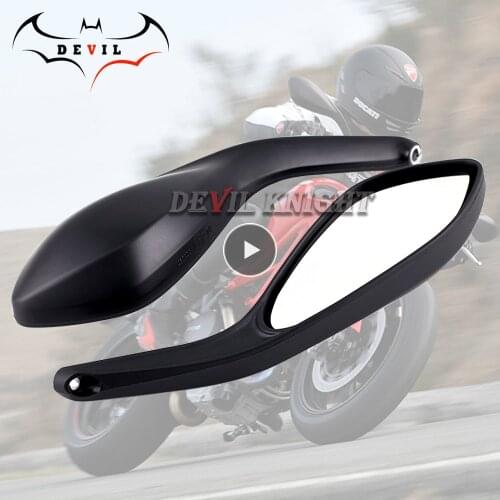 Rear Side Rearview Mirrors For DUCATI MONSTER 696 795 796 1100/S/EVO Motorcycle Accessories Brand New mirror Side Mirrors