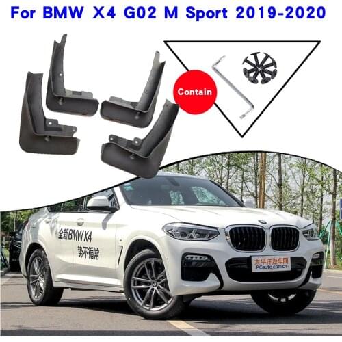 Car Fender Accessories For BMW X4 G02 F98 M Sport 2019-2020 Mudguards Splash Guards Fender Mudflaps Car Fender Mud Flaps