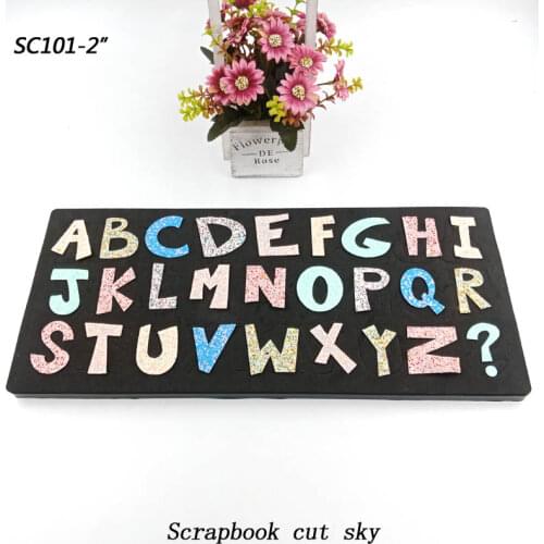 Big letter Scrapbook cut sky & steel wooden dies Compatible with most machines