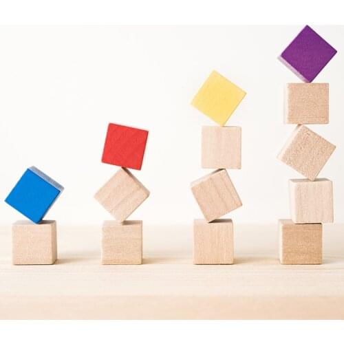 10-50pcs 1-2.5cm Wooden Cubes Natural Unfinished Cube DIY Wood Craft for Puzzle Making Wedding Party Decoration