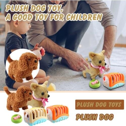 Childrens Electric Simulation Dog Plush Toy Will Be Called Walking Puppy Smart Kids Educational Plush Toys Birthday Gifts