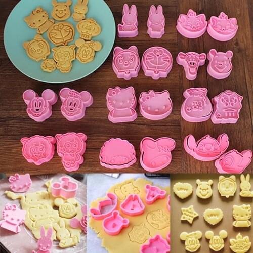 Animal Cookie Mold Plastic Biscuit Food Grade Jungle Party BakingTools Party Cupcake DIY Supplies baking tool
