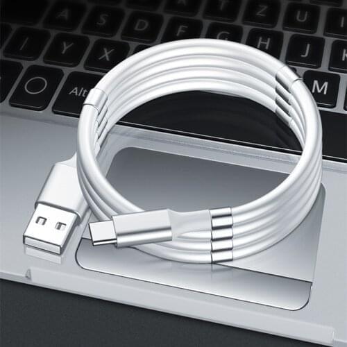 For Realme 7i V3 X7 Pro Samsung Galaxy A42 5G M51 Note 20 Ultra Fast Charger 3A Magnetic Data Cable Micro USB Type C Charge Cord