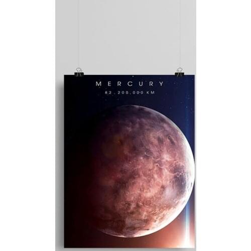 Mercury Celestial planet Canvas poster Painting wall Art decor Living room Bedroom Study Home Decoration Prints