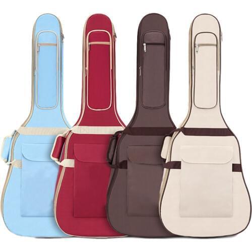 Thicken 41inch Oxford Fabric Acoustic Guitar Gig Bag Soft Case Double Shoulder Straps Padded Guitar Waterproof Backpack Gig Bag