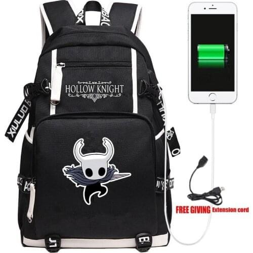 New Game Hollow Knight Backpack Travel Shoulder Laptop Bags Cosplay Anime Kids Teens School Student Bags Bookbag